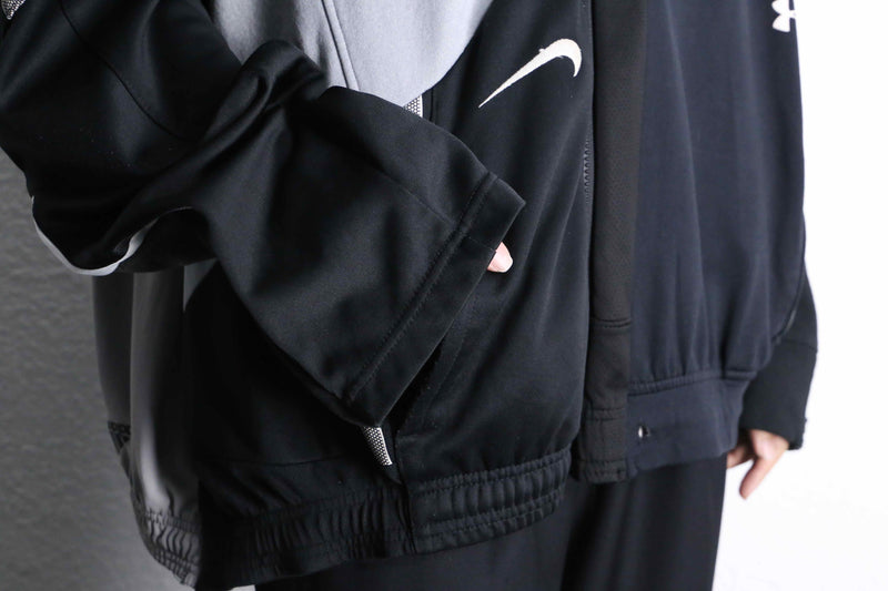 “Re:make” multi panel track hoodie