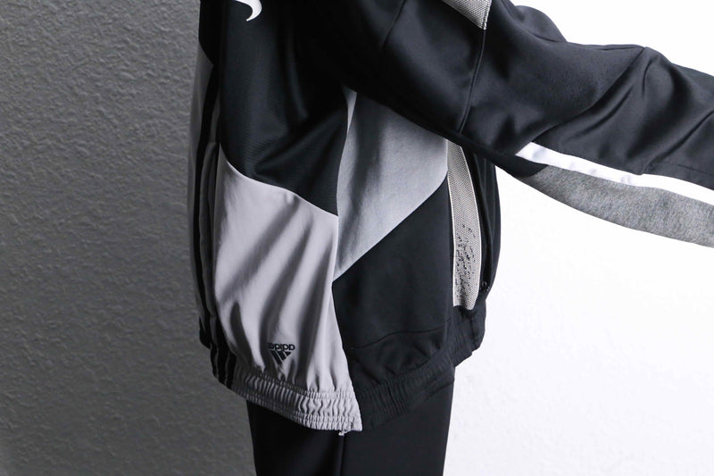 “Re:make” multi panel track hoodie