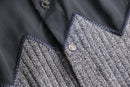 1990s rib knit switching design shirt