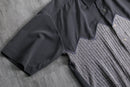 1990s rib knit switching design shirt