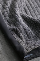 1990s rib knit switching design shirt