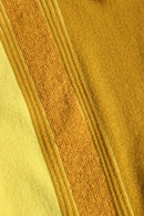"Sears" mustard switching knit polo shirt