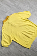 "Sears" mustard switching knit polo shirt
