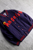 california angels quilted-lined varsity jacket