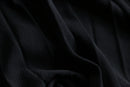 black pleated wide cropped pants