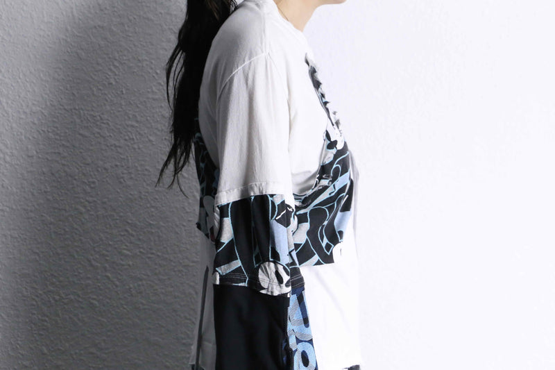 “Remake” 3P docking character chaos L/S tee