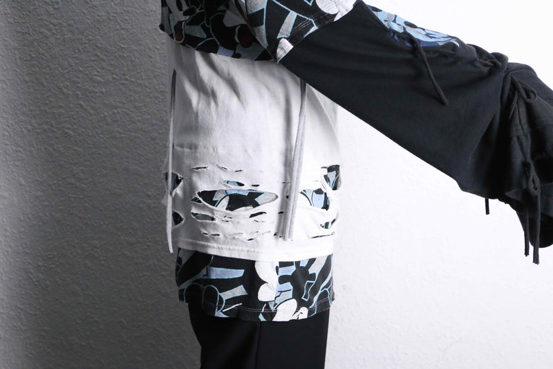 “Remake” 3P docking character chaos L/S tee