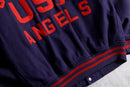 california angels quilted-lined varsity jacket