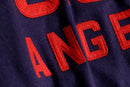 california angels quilted-lined varsity jacket