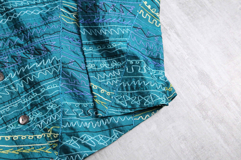 ”CHICO’S” silk 100% total pattern jacket