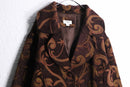 1990-00s arabesque pattern tapestry coat