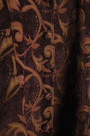 1990-00s arabesque pattern tapestry coat