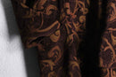 1990-00s arabesque pattern tapestry coat