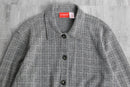 grayish cotton short jacket