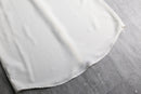 ivory contrast trim concealed placket shirt