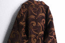 1990-00s arabesque pattern tapestry coat