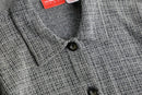 grayish cotton short jacket