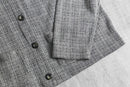 grayish cotton short jacket