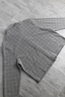 grayish cotton short jacket