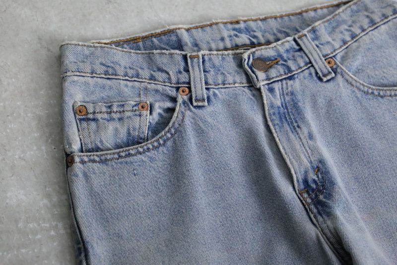 90’s "Levi's 517" previous owner's original painted saddleman jeans