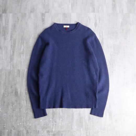 “CERRUTI” blue fine wool knit