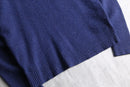 “CERRUTI” blue fine wool knit