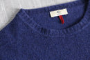 “CERRUTI” blue fine wool knit
