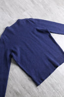 “CERRUTI” blue fine wool knit