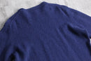 “CERRUTI” blue fine wool knit