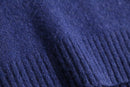 “CERRUTI” blue fine wool knit