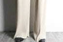 ivory pleats easy wide pants