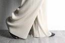 ivory pleats easy wide pants