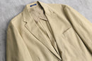 “POLO RALPH LAUREN” beige cotton-linen twill tailored jacket