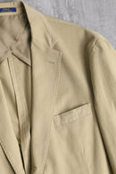 “POLO RALPH LAUREN” beige cotton-linen twill tailored jacket