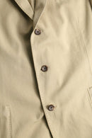 “POLO RALPH LAUREN” beige cotton-linen twill tailored jacket