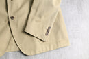 “POLO RALPH LAUREN” beige cotton-linen twill tailored jacket