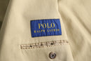 “POLO RALPH LAUREN” beige cotton-linen twill tailored jacket