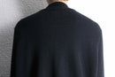 dark navy switch design zip-up knit