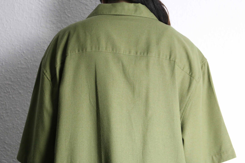ever green open collar S/S shirt set up
