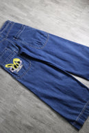 2000s wide rave denim pants