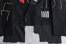 “Re:make” track patchwork tailored jacket