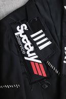 “Re:make” track patchwork tailored jacket