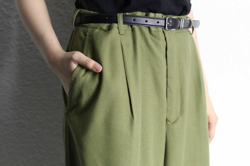 ever green open collar S/S shirt set up