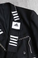 “Re:make” track patchwork tailored jacket