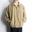 beige polyester chin strap drizzler jacket
