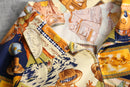 fishing pattern zip-up jacket