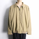 beige polyester chin strap drizzler jacket