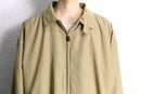 beige polyester chin strap drizzler jacket
