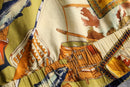 fishing pattern zip-up jacket