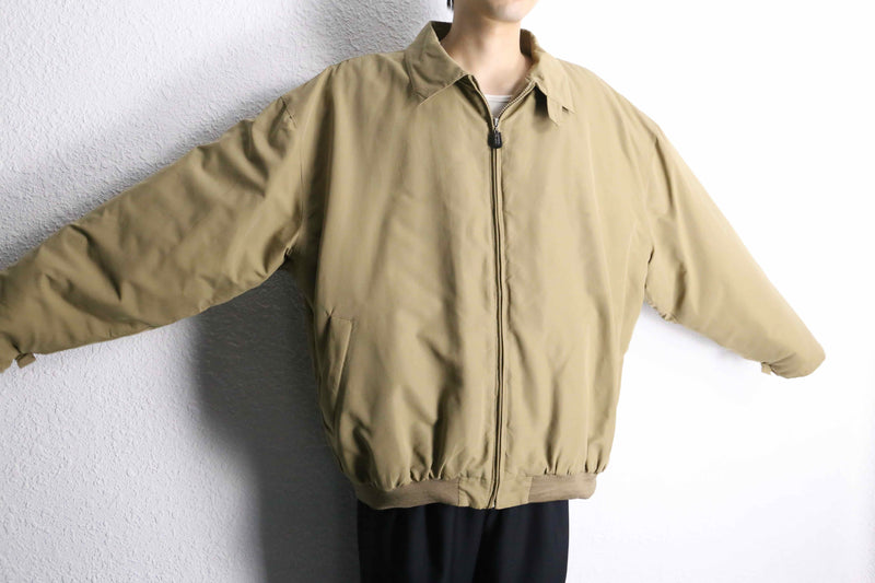 beige polyester chin strap drizzler jacket